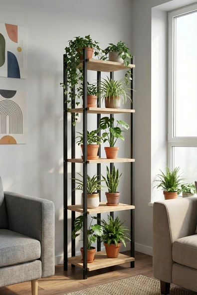 Retodesign ZEN 5 KATLI ÇAM KİTAPLIK 6005 Atlantik Çam ürün görseli 1