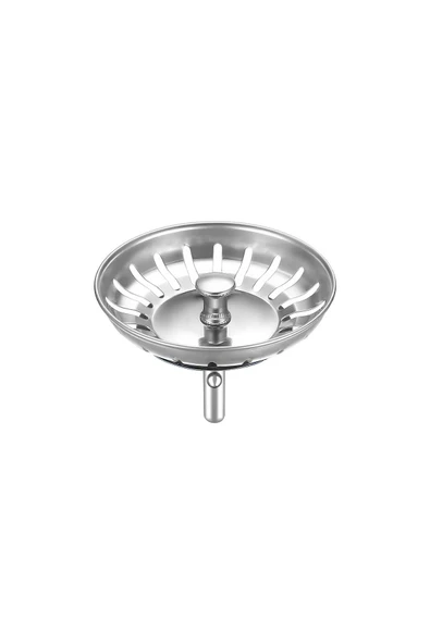 Özbest Çöpmak Paslanmaz Evye Mutfak Lavabo Sifonu | Gider Metal Tıpa Süzgeci ürün görseli 1
