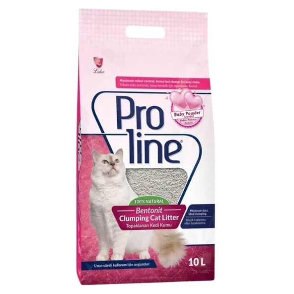 Proline Bebek Pudra Kokulu Bentonit Kedi Kumu ürün görseli 1