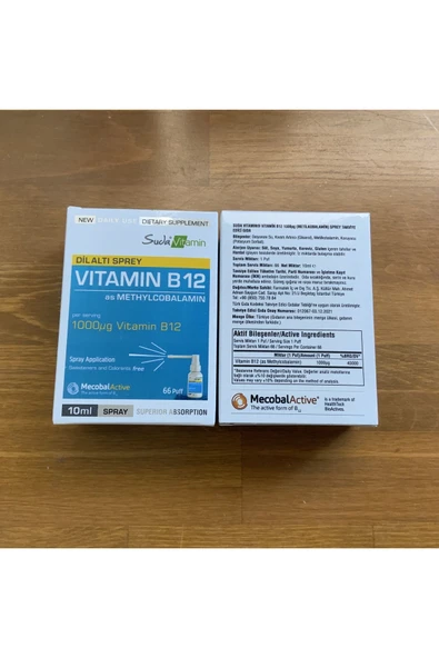 B12 Dil Altı Spreyi 10 ml 2 Adet - Resim 8