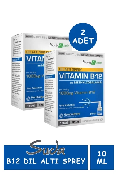 B12 Dil Altı Spreyi 10 ml 2 Adet ürün görseli 1