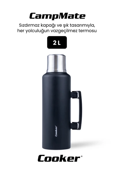 Cooker CampMate 2 Litre Paslanmaz Çelik Termos - Resim 10