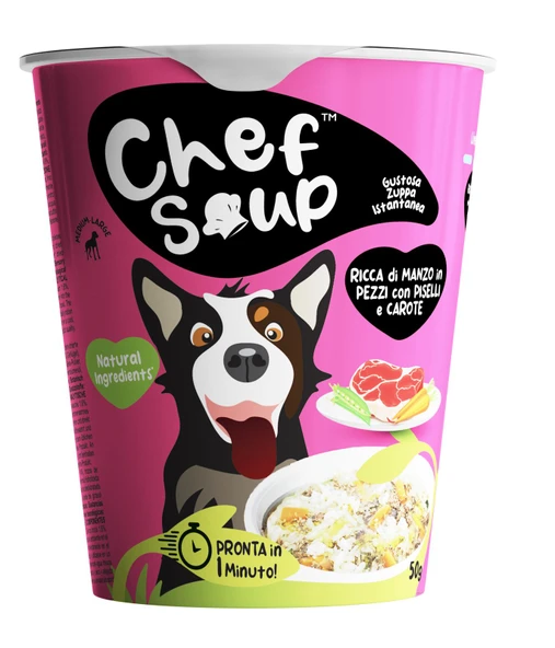 Chef Soup Dana Eti, Bezelye Ve Havuçlu Hazır Köpek Çorbası 50 Gr ürün görseli 1