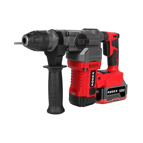 Rodex A.K.Pnömatik Matkap 30MM 0-1100 RPM 0-5000 BPM 3.5J 2 x LI-ION 20V/4.0Ah SDS PLUS BMC ürün görseli 1