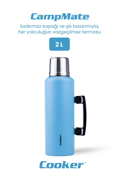 Cooker CampMate 2 Litre Paslanmaz Çelik Termos - Resim 4