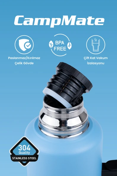 Cooker CampMate 2 Litre Paslanmaz Çelik Termos - Resim 6