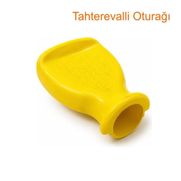 Tahteravalli Oturağı Plastik – 89 mm – Kaymaz Yüzey – Darbe Emici Kauçuk Stoperli  Sarı ürün görseli 1