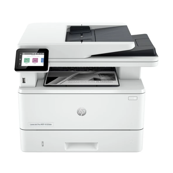 HP Pro 4103dw Çok işlevli Siyah Lazer (2Z627A) ürün görseli 1