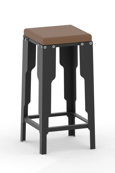 Retodesign LOTUS BAR TABURESİ Siyah - Resim 5