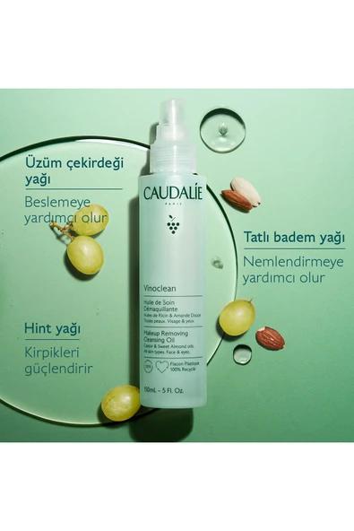 Caudalie - Vinoclean Makyaj Temizleme Yağı 75 Ml - Resim 2