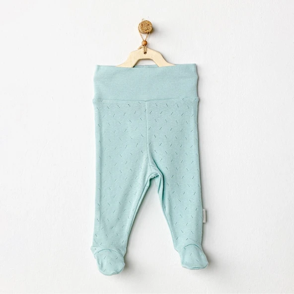 AC24706 Jacquard Patikli Bebek Pantolon Green ürün görseli 1