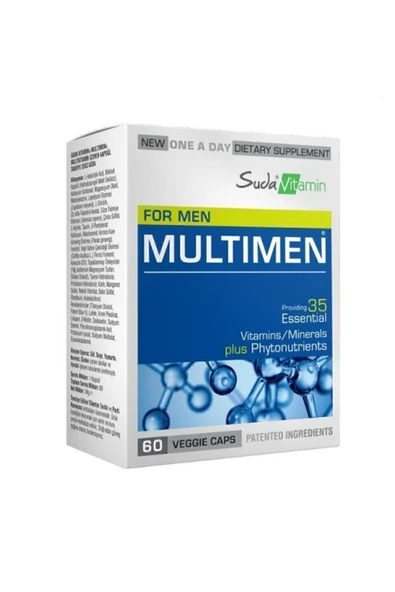 Suda Vitamin Multimen Mens Multivitamin 60 Bitkisel Kapsül ürün görseli 1