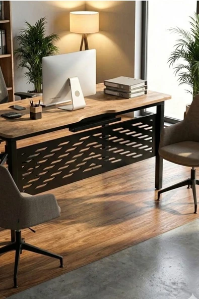 Retodesign BÜRO MASASI ,OFİS MASASI, 140 CM. ÇALIŞMA MASASI 5140 ATLANTİK ÇAM ürün görseli 1