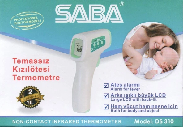 Saba Temassız Kızılötesi Ateş Ölçer - Resim 2