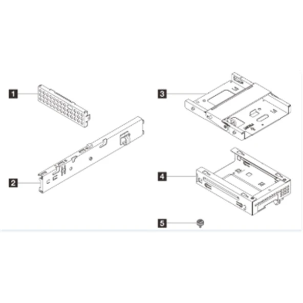 LENOVO ST45 V3 1x3.5 HDD + ODD Cage Kit 4XF7A96626 ürün görseli 1