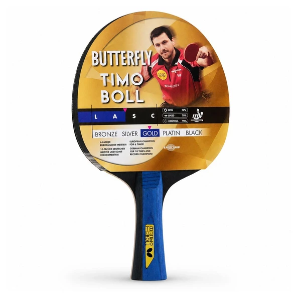 Butterfly 85021S Timo Boll  Masa Tenisi Raketi Gold ürün görseli 1