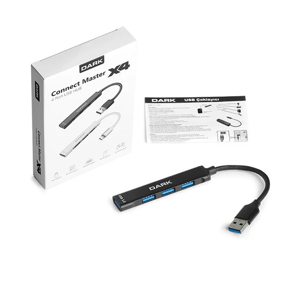 Dark (DK-AC-USB310) 4 Port USB Çoklayıcı - Resim 3
