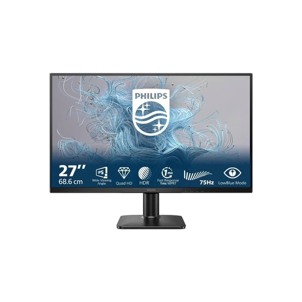 PHILIPS 27" IPS 27E2N1500L/00 4MS 75hz HDMI EV Ofis Tipi Monitör (2560 X 1440) ürün görseli 1