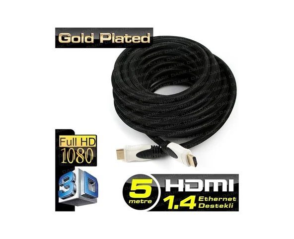 Dark 4K HDMI Altın Uçlu Kablo v1.4 (5m) ürün görseli 1