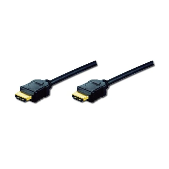 Digitus HDMI Kablo Altın Uçlu Siyah (2m) 4K ürün görseli 1