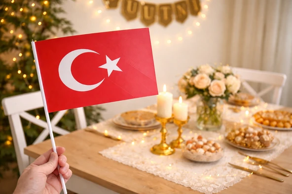 Türk Bayrağı Sınıf Afişi ve El Bayrağı ürün görseli 1
