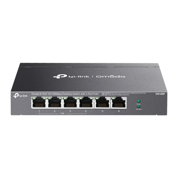 Tp-Link omada DS106P 6 Port Yönetilemez Switch ürün görseli 1