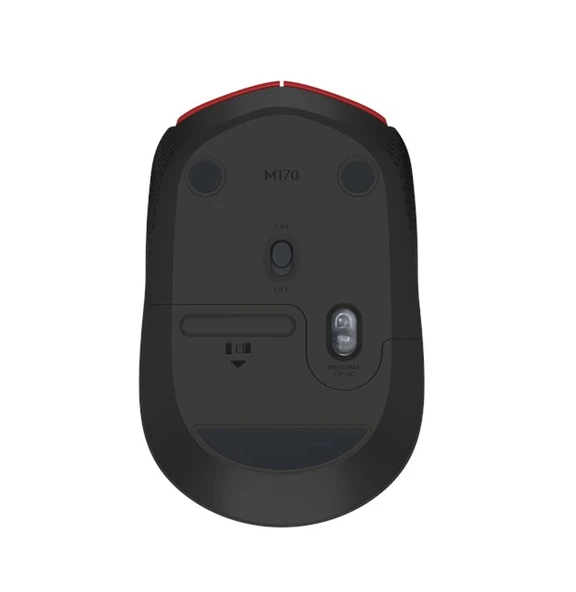 Logitech M171 Kablosuz Mouse Kırmızı 910-004641 - Resim 3