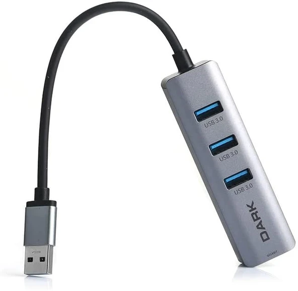 Dark DK-AC-USB332GL USB3.0 to 3xUSB3.0+RJ45 Çevrci - Resim 2