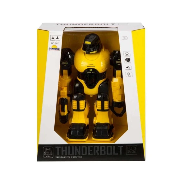NessiWorldman Thunderbolt Sesli ve Işıklı Robot 25 cm - Resim 2