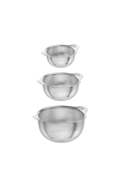 3lu Paslanmaz Celık Tel Suzgec (396430160-16CM&396430200-20CM&396430240-24CM) ürün görseli 1