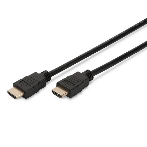 Digitus HDMI Kablo Altın Uçlu Siyah (10m) FHD ürün görseli 1