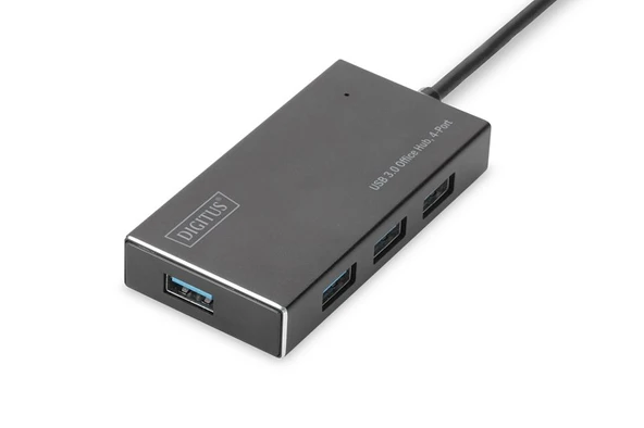 Digitus USB 3.0 Çoklayıcı Alüminyum (4 Port) ürün görseli 1
