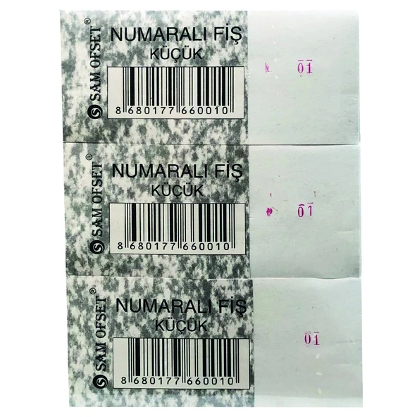 Pastel NUMARALI FİŞ KÜÇÜK BOY 36'LI PAKET ürün görseli 1