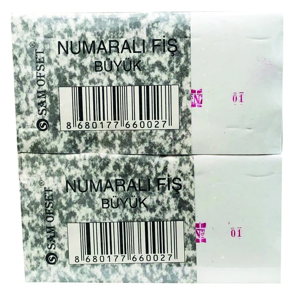 Pastel NUMARALI FİŞ BÜYÜK BOY 24'LÜ PAKET ürün görseli 1