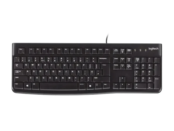 Logitech K120 Kablolu Klavye Siyah (920-002505) ürün görseli 1