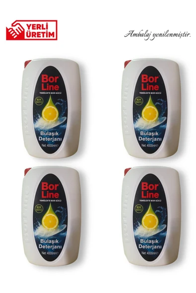 Sıvı Bulaşık Deterjanı 4000 Ml Limon 4 Adet ürün görseli 1