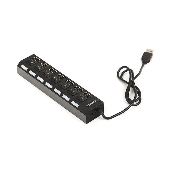 Dark (DK-AC-USB272) 7 Port Connect Master USB Hub ürün görseli 1
