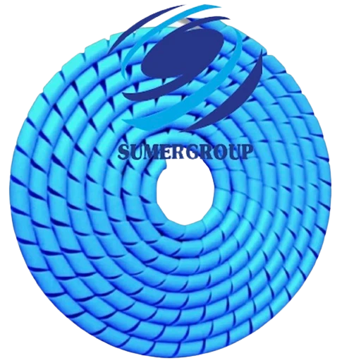 SUMERGROUP KABLO TAŞIYICI DÜZENLEYİCİ SPİRAL MAVİ 12MM 100METRE ürün görseli 1