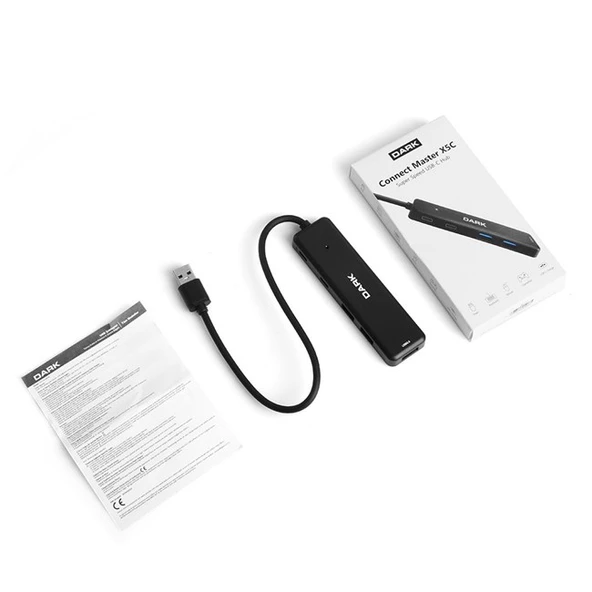 Dark (DK-AC-USB347) 3 Port USB-A + 2 Port Type-C - Resim 3