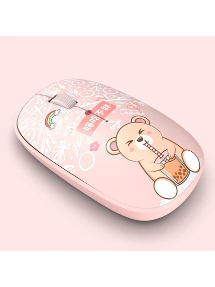 Studz T1 Bej Optik Kablosuz Mouse - Resim 3