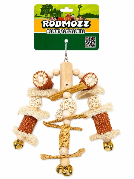 Rodmozz Premium 4'lü Mısır Koçanlı Çubuklu Kemirgen Oyuncağı ürün görseli 1