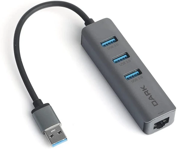Dark DK-AC-USB332GL USB3.0 to 3xUSB3.0+RJ45 Çevrci - Resim 3