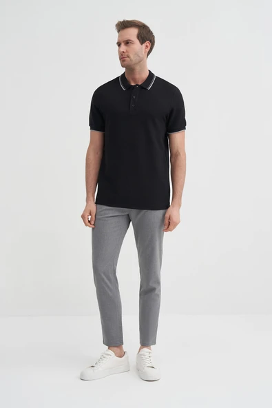 Cazador Erkek Siyah Polo Yaka Tshirt 42470 ürün görseli 1