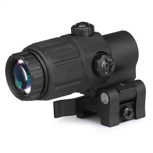 Magnifier 5x Yakınlaştırmalı Dürbün  22mm Ray Uyumlu, Katlanır Yaylı Ayaklı ürün görseli 1
