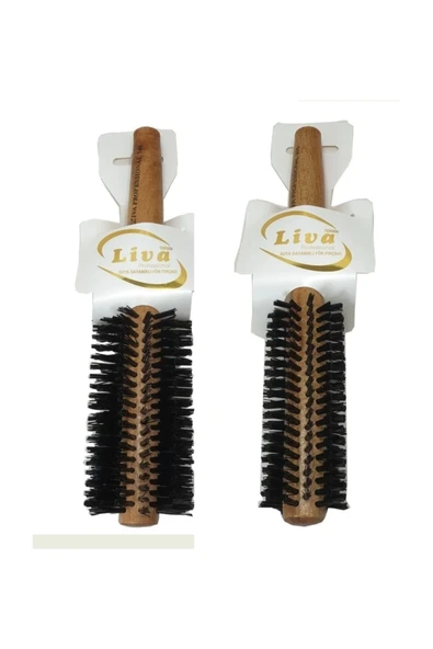 Liva 540-350 Saç Fırçası Yanmaz Profesyonel Fön Fırçası 2 Adet ürün görseli 1