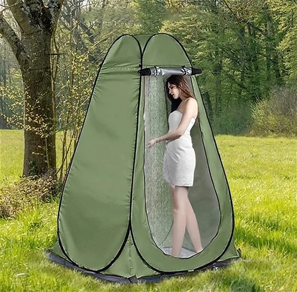 Kamp Alanı Duş Giyinme Wc Çadırı Fotoğrafcı Prova Kabini 190x120x120 ürün görseli 1