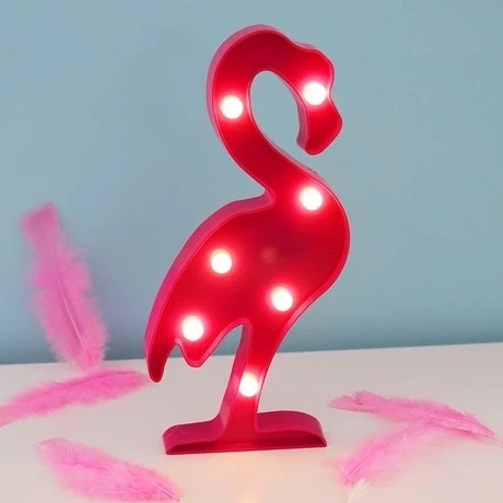 Led Işıklı Flamingo Gece Lambası ürün görseli 1