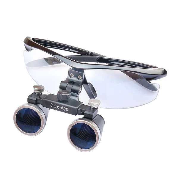 3.5x420mm  Diş Cerrahi Gözlük Lens Büyüteç,taşıma Çantalı ürün görseli 1
