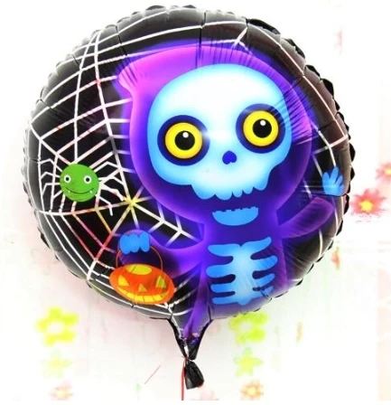 Halloween İskelet Hayalet Folyo Balon 18 İnç ürün görseli 1