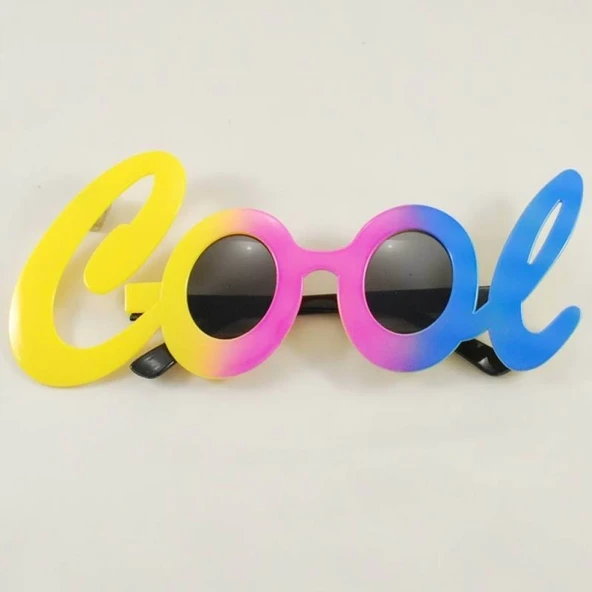 Cool Yazılı Rengarenk Parti Gözlüğü 21x8 Cm ürün görseli 1